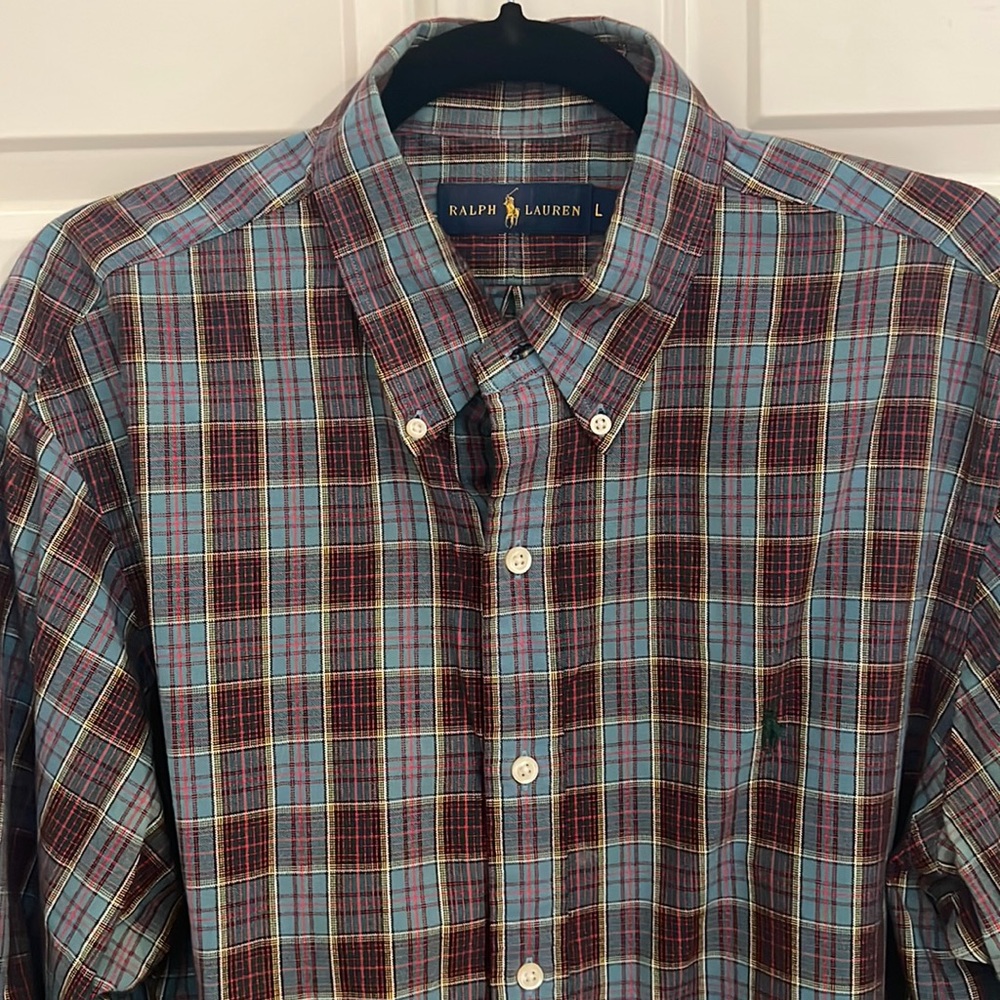 Plaid button down